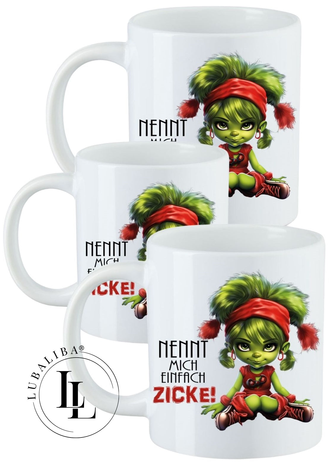 " Nennt mich einfach ZICKE " "Kinderbecher Kunststoffbecher Karamiktasse" ArtNr: KVB